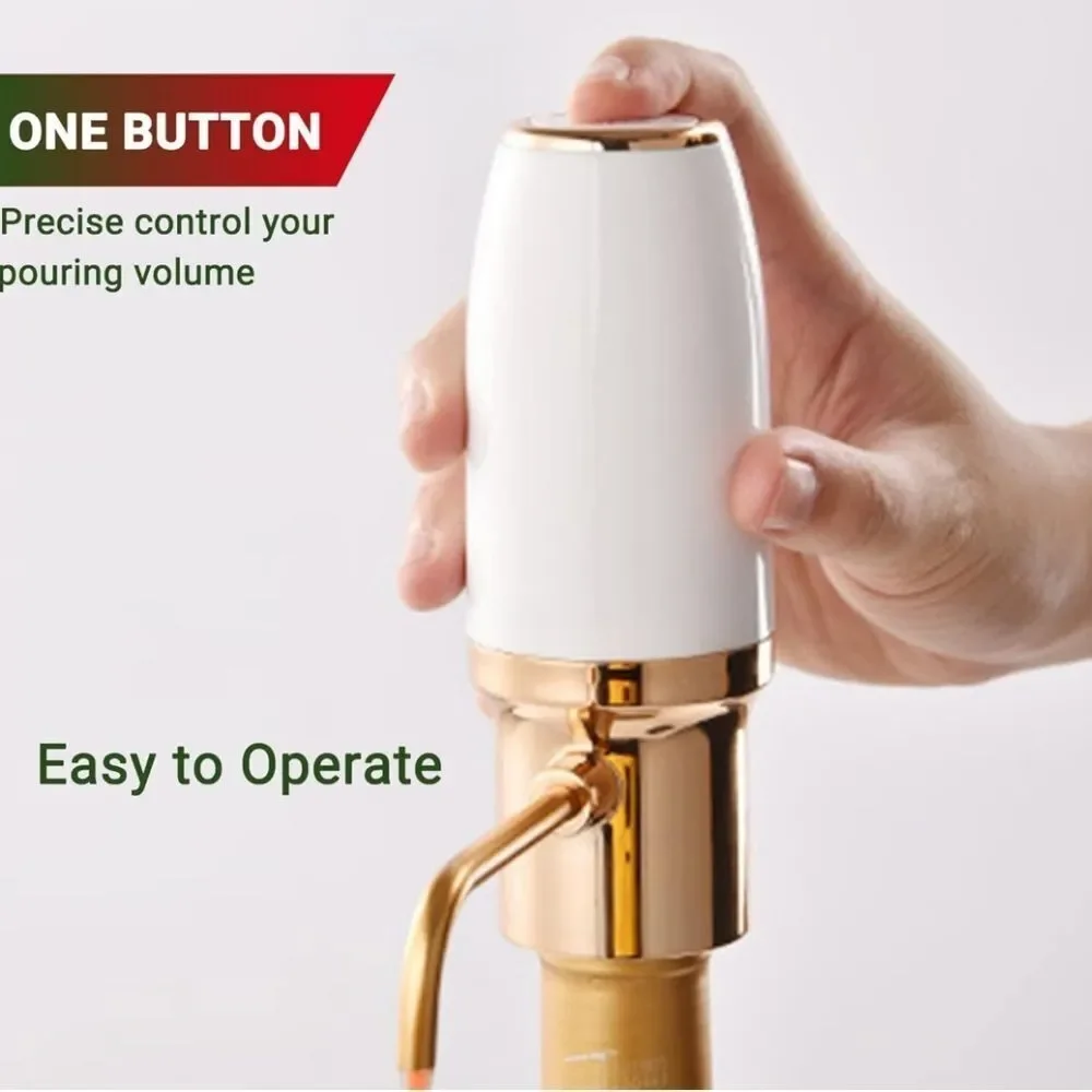 ELECTRIC WINE AERATOR DECANTER POURER AUTOMATIC DISPENSER with USB RECHARGEABLE